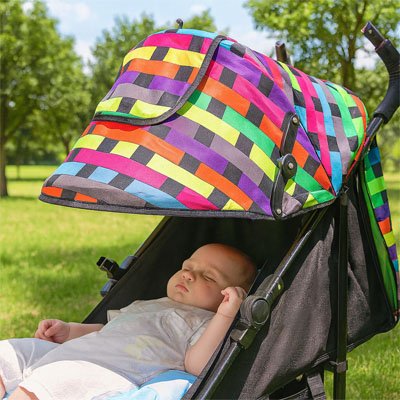 Par soleil poussette​ multicolore de bebe