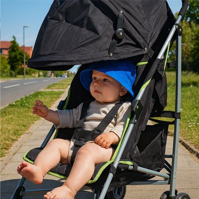 Pare soleil poussette​ universel protege bebe sous le soleil