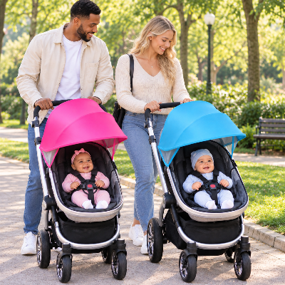 pare soleil poussette universelle Promenade familial au parc