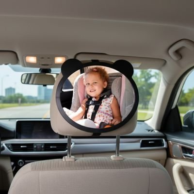Petite fille se voit Miroir voiture bébé