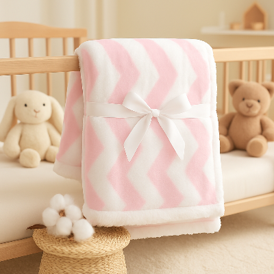 Polaire Couverture bebe dans le berceau