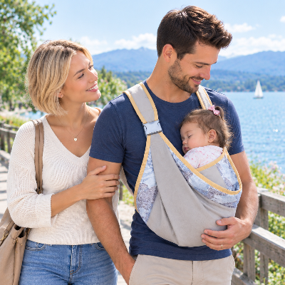 porte bébé ergonomique bandoulière confortable
