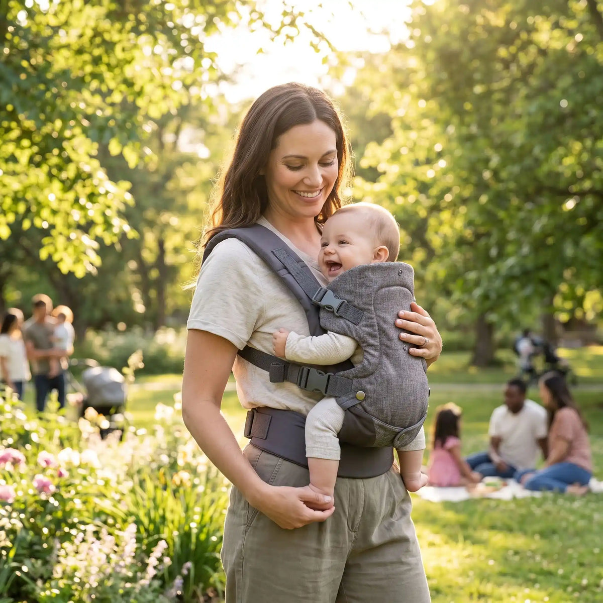 porte bebe physiologique liberte de bouger