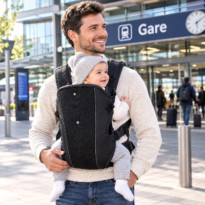porte bebe physiologique ventral et dorsal sortir sans contrainte