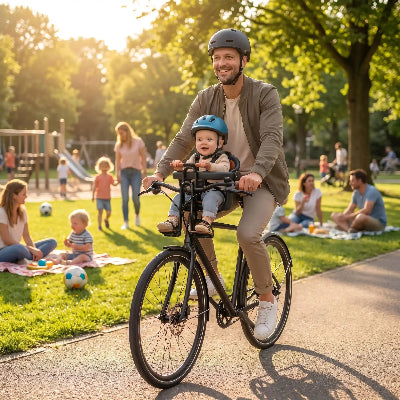 porte bebe pour velo bebe papa sereins