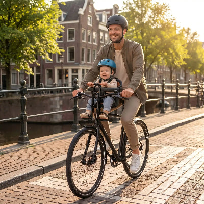 porte bebe pour velo rassure papa et bebe