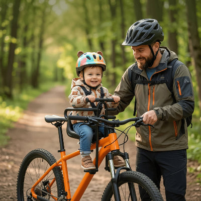 porte bebe velo devant moments sereins avec papa