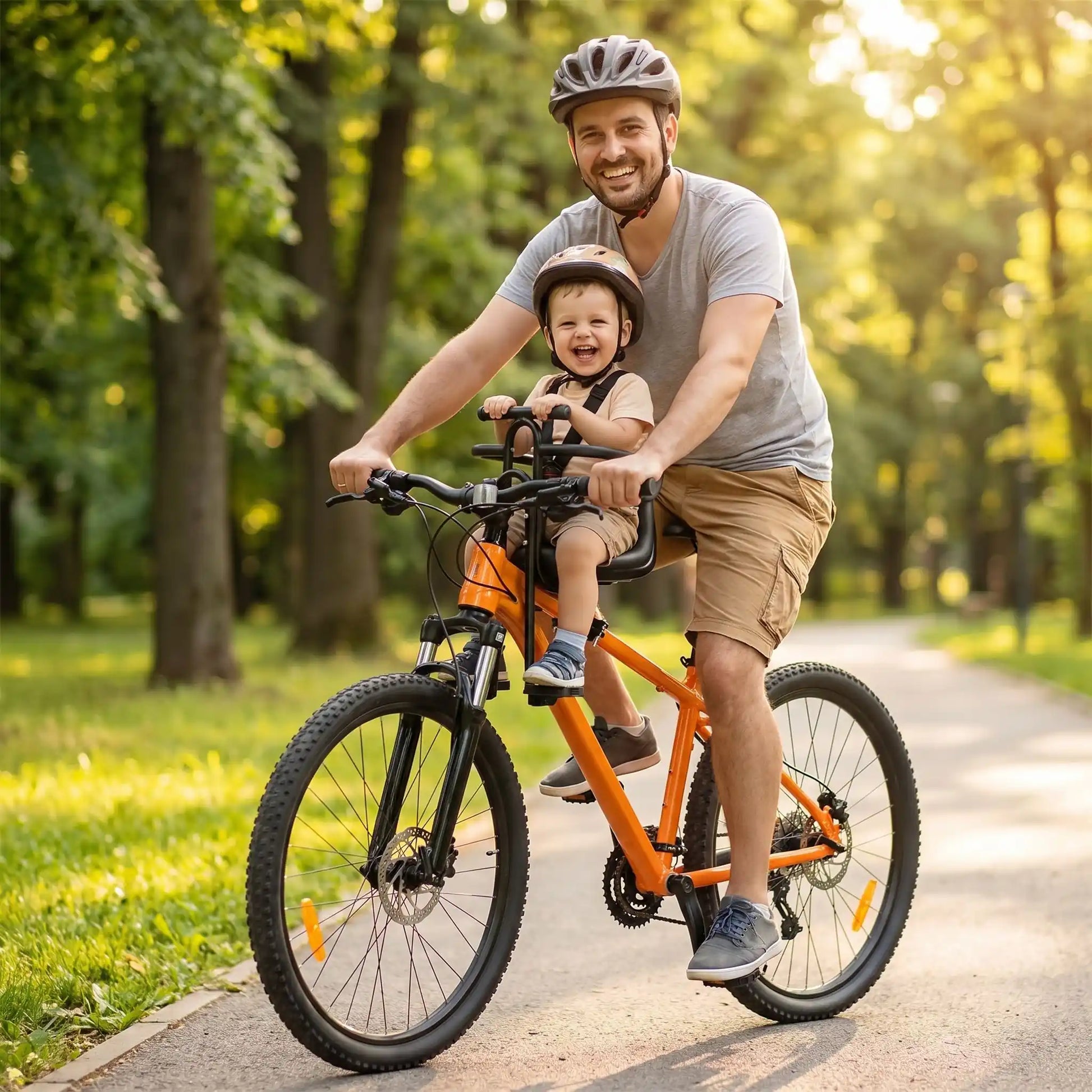 porte bebe velo devant sortie sereine