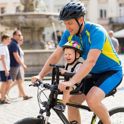 Porte bebe velo papa serein