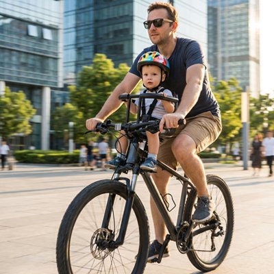 Porte bebe velo support pour les pieds