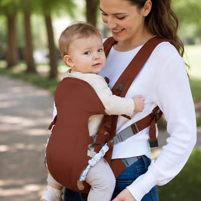 Promenade au parc maman Porte-bebe avec délicatesse