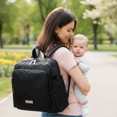 Sac a dos a langer maman en promenade