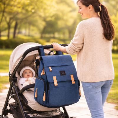 sac a dos maternite attacher a une poussette