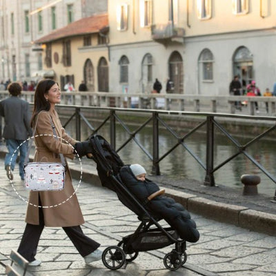 Sac a langer bebe en promenade