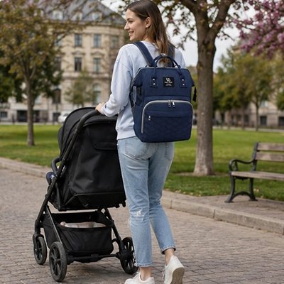 Sac a langer peut attacher a la poussette