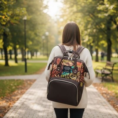 Sac a langer porter comme sac a dos 