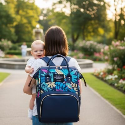 Sac à langer sac à dos bébé au parc