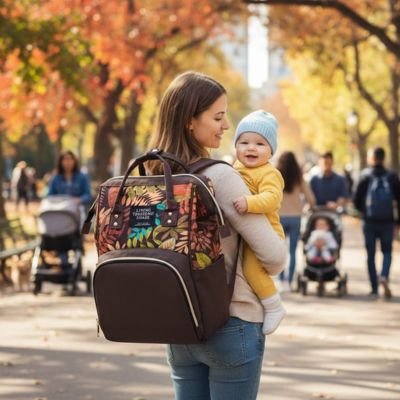 Sac a langer utiliser au parc